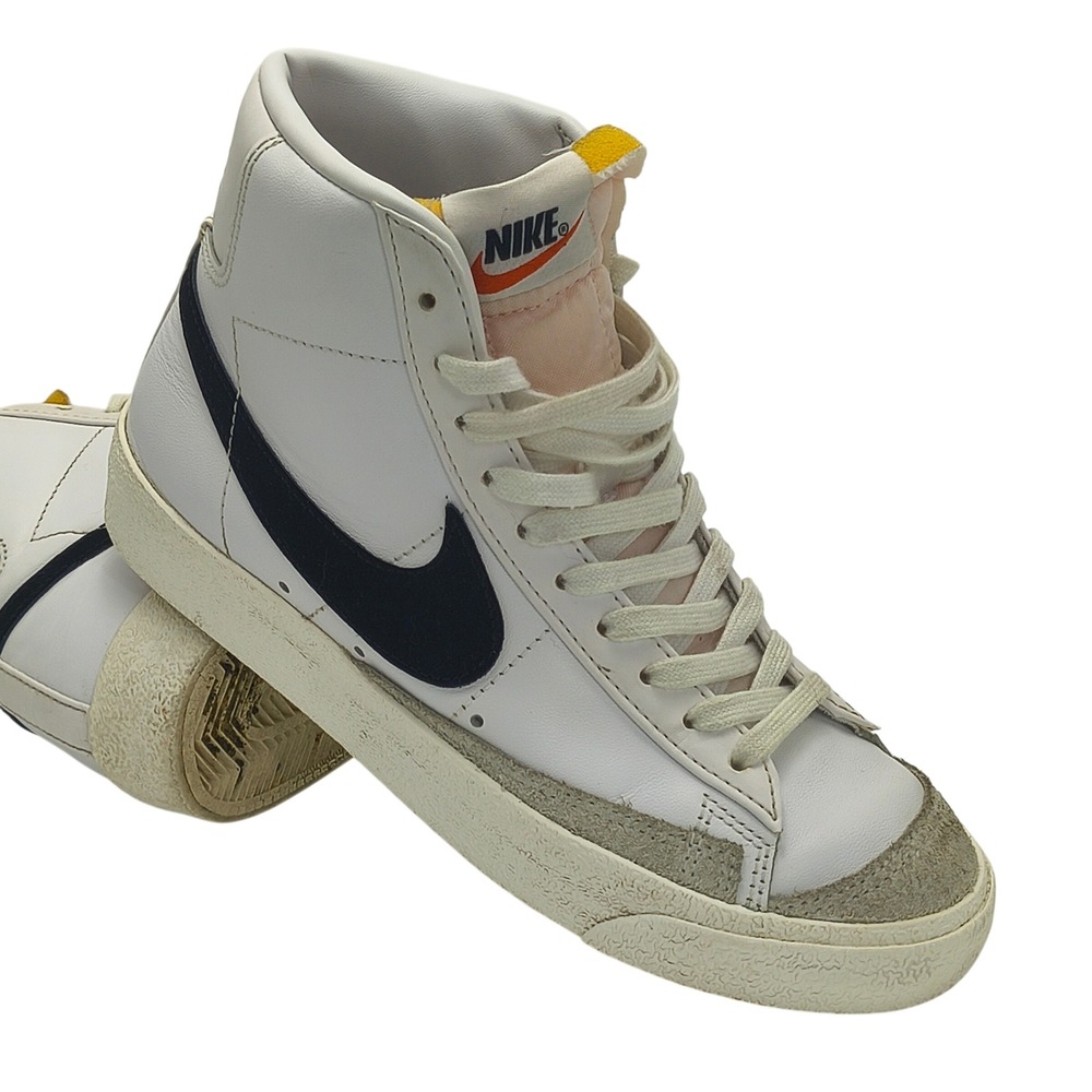 Nike Blazer Mid 77 Vintage White Black‎ Womens Shoes CZ1055-100 Size 6.5